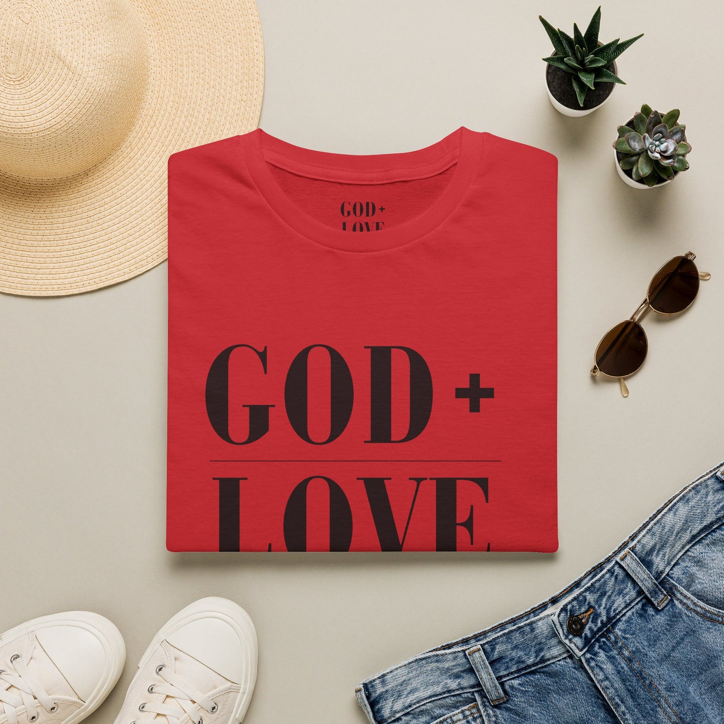 God + Love Statement T-Shirt - Adult