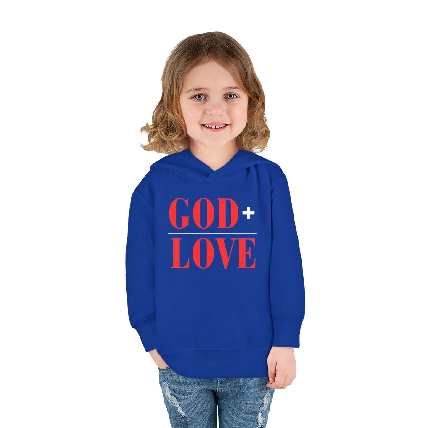 USA God Bless Love Statement Hoodie – Toddler