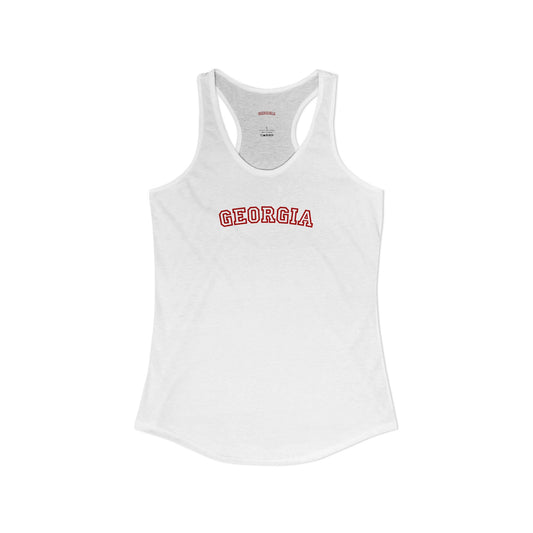Georgia Varsity Graphic Tank | Retro Georgia Shirt | Southern Aesthetic Tee | Trendy College Style Shirt