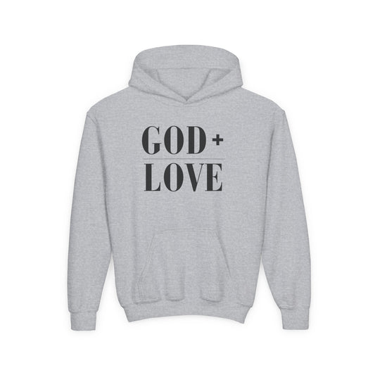 God + Love Statement Hoodie – Youth