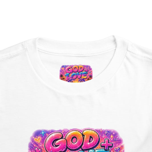 God + Love Toddler Tee | Bright, Fun & Full of Love