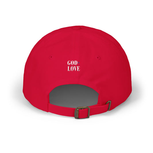 USA God Bless Love Statement Dad Cap