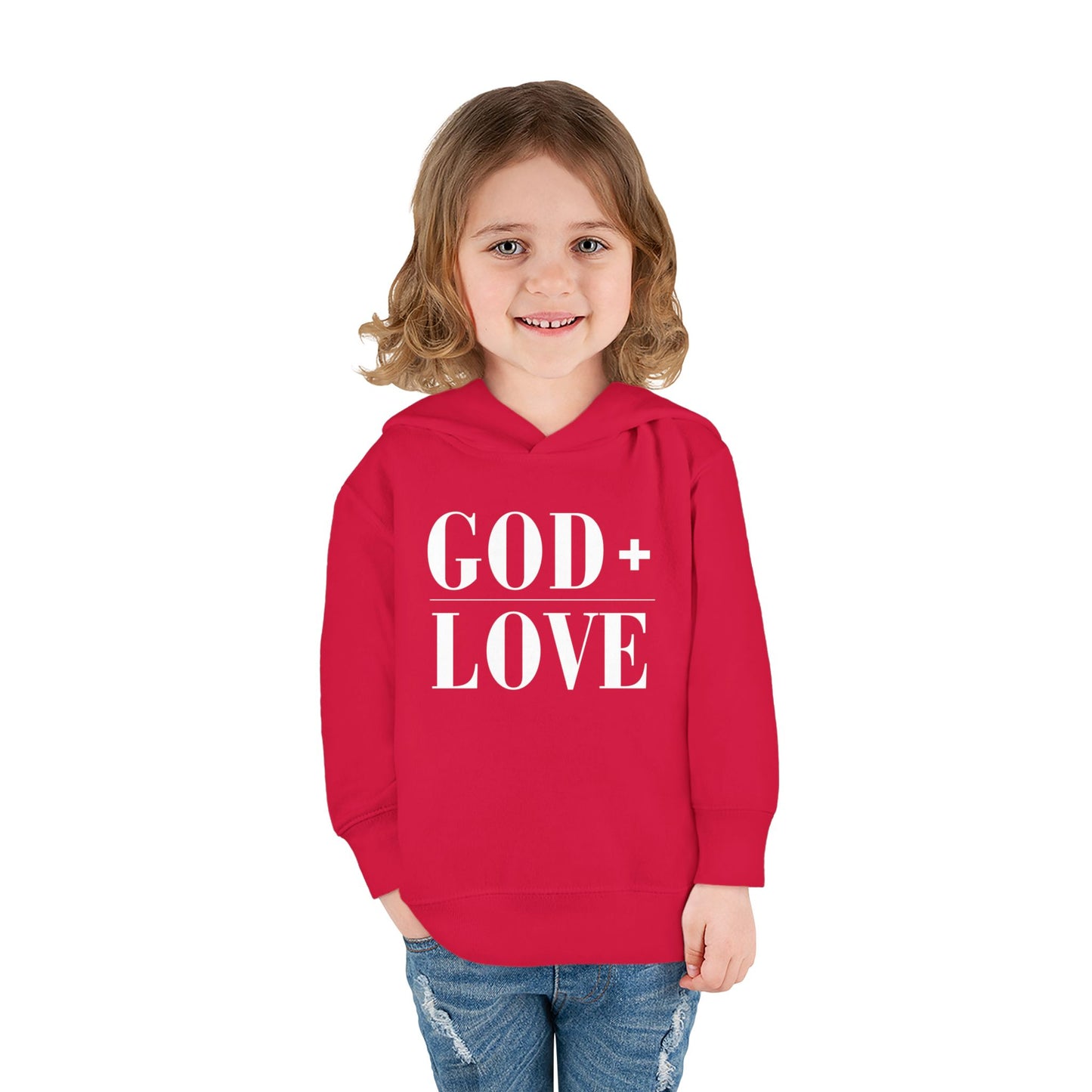 God + Love Statement Hoodie – Toddler