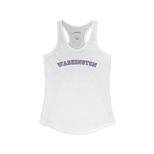 Washington Varsity Graphic Tank | Retro Washington Shirt | Trendy Pacific Northwest Tee | College Style State Shirt