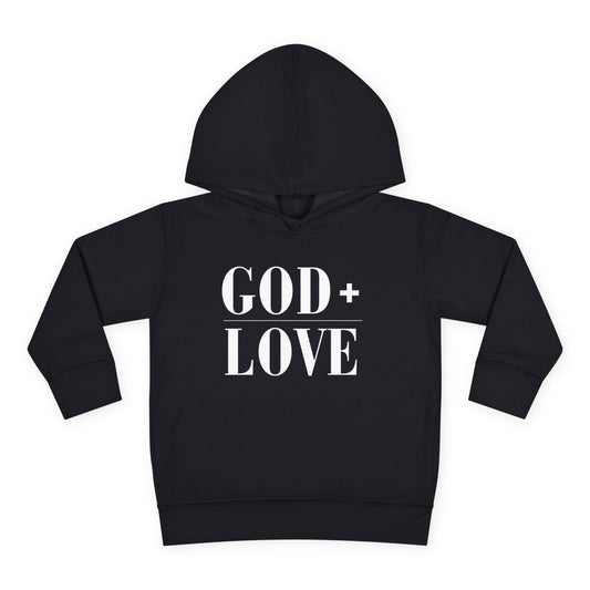 God + Love Statement Hoodie – Toddler
