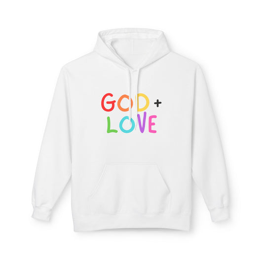 God + Love Color Statement Hoodie – Adult