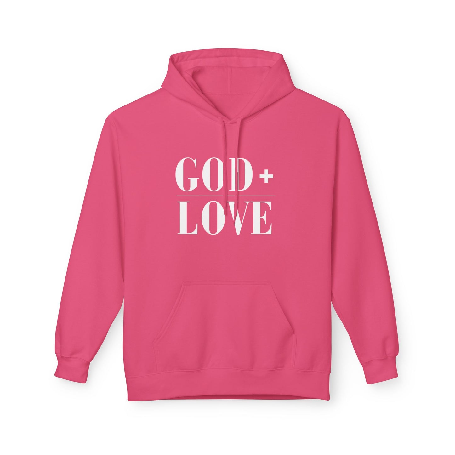 God + Love Statement Fleece Hoodie