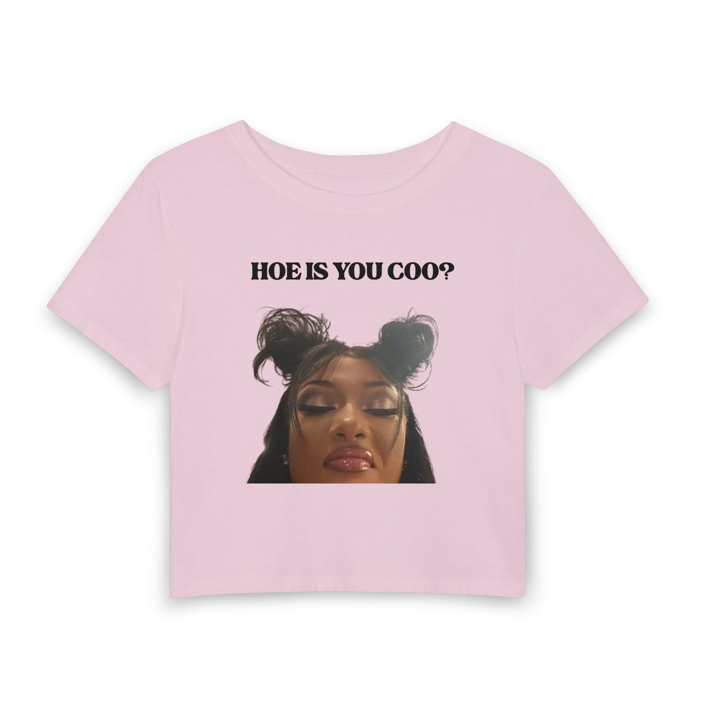 Hoe Is You Cool? Graphic Baby Tee | Viral Attitude Crop Tee