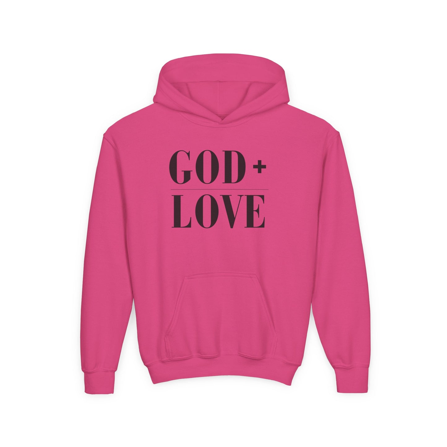 God + Love Statement Hoodie – Youth