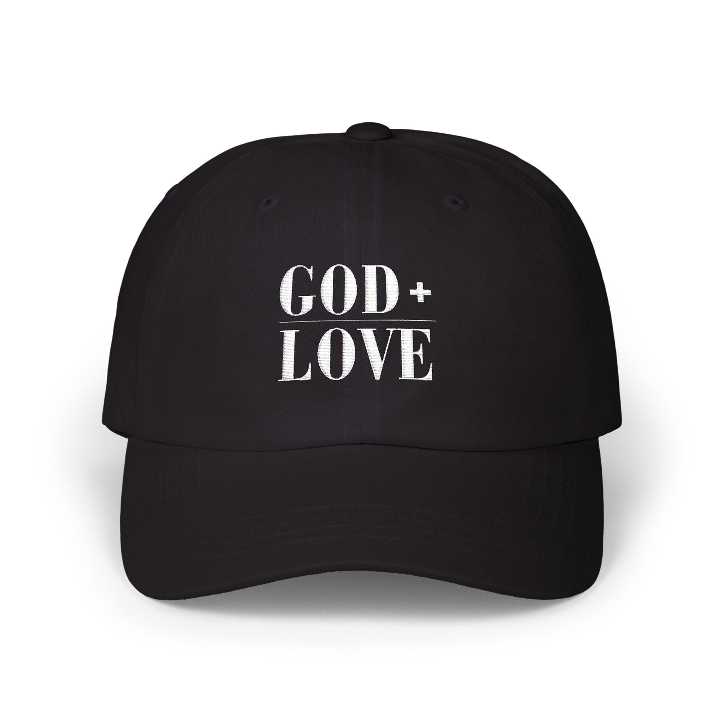 God + Love Statement Hat | Faith-Based Adjustable Dad Cap