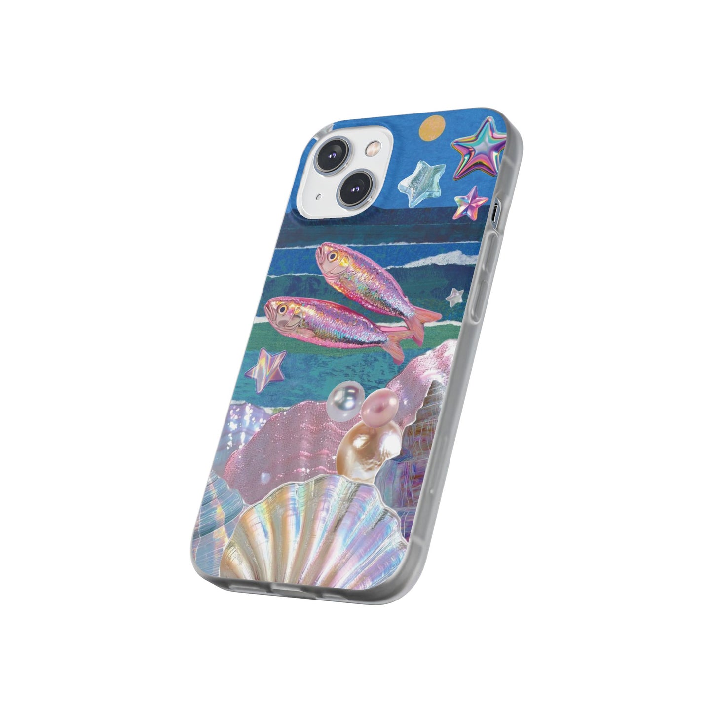 Iridescent Seashell Phone Case | Mermaidcore Ocean Aesthetic Case