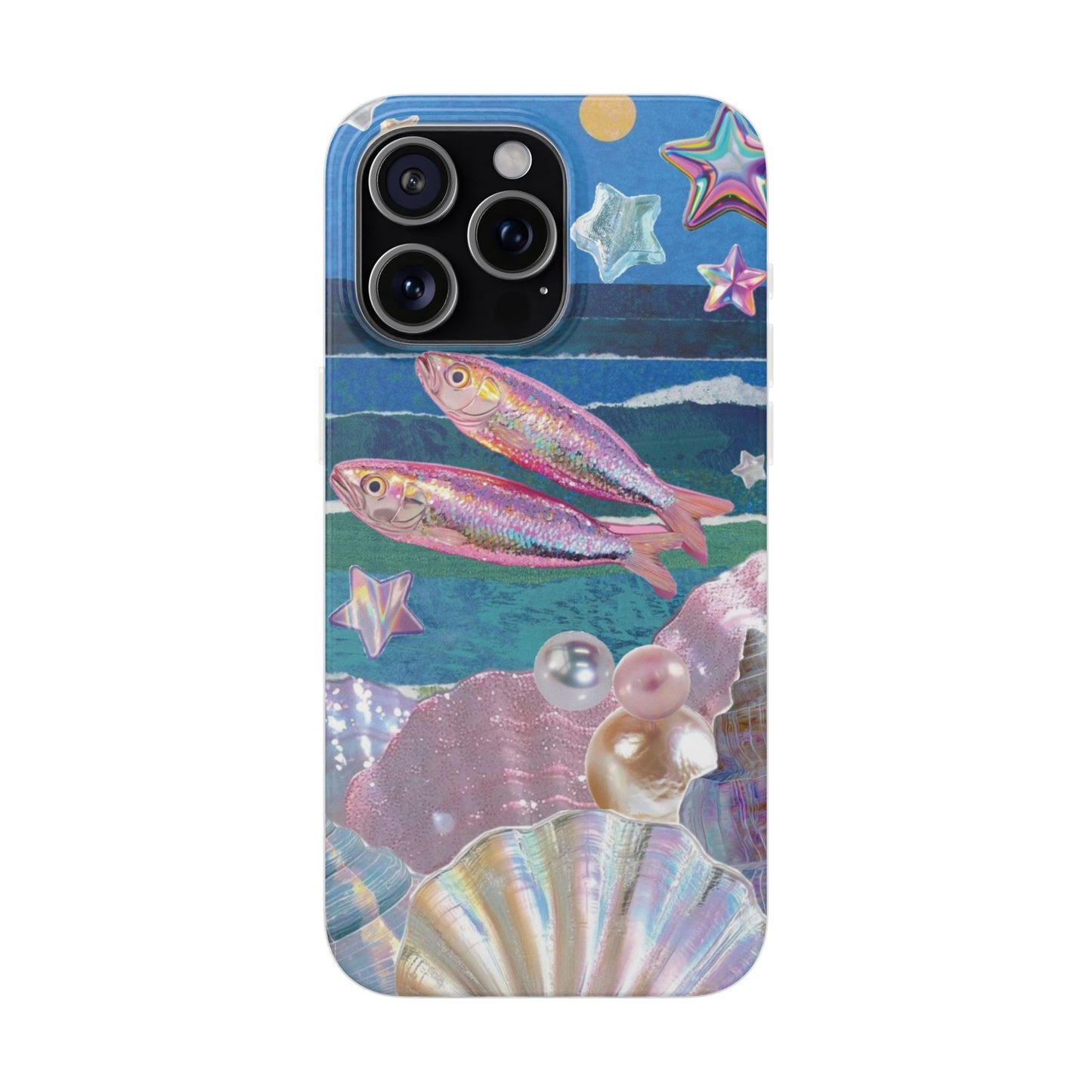 Iridescent Seashell Phone Case | Mermaidcore Ocean Aesthetic Case