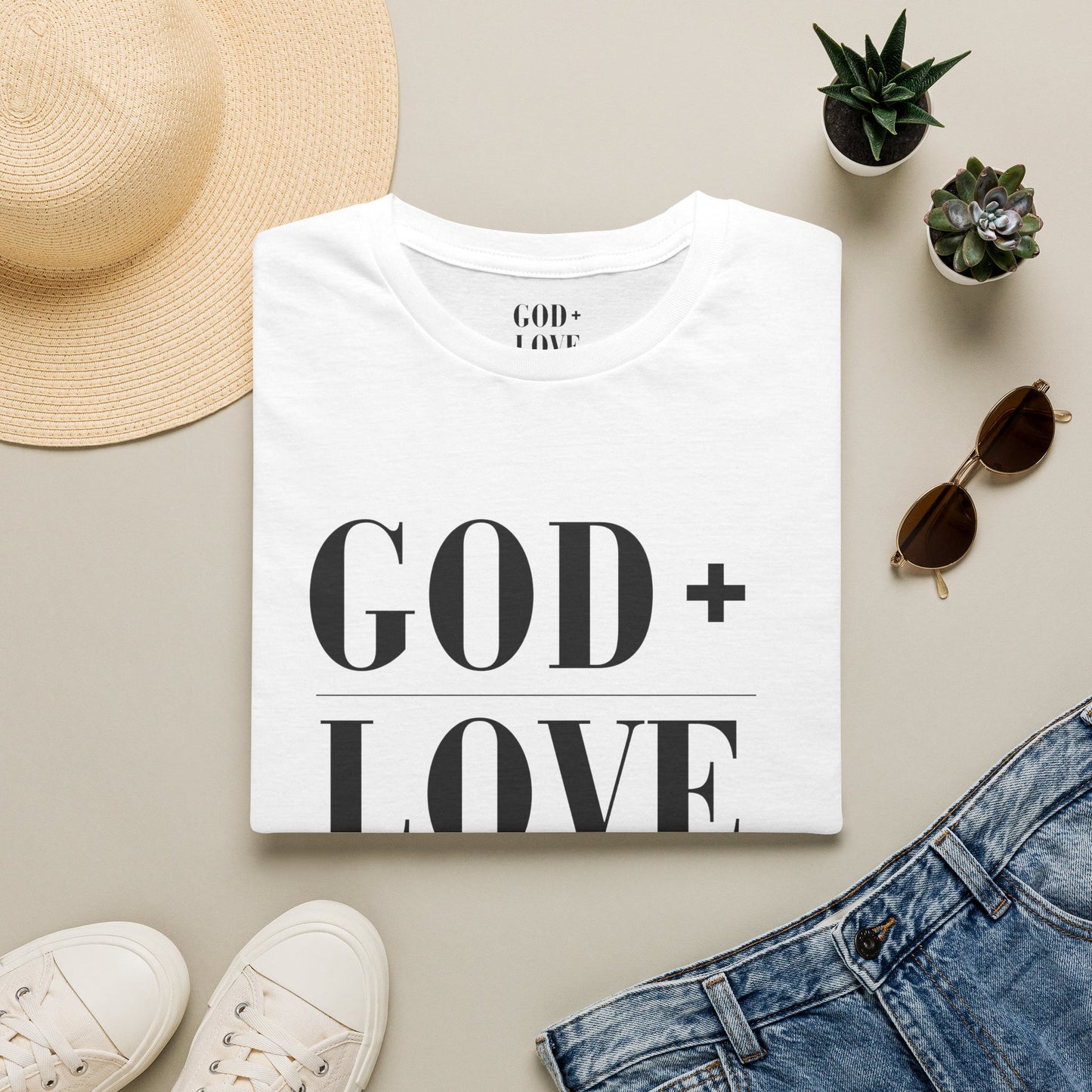 God + Love Statement T-Shirt - Adult