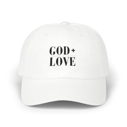God + Love Statement Hat | Faith-Based Adjustable Dad Cap