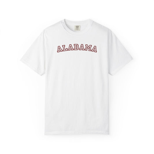 Alabama Varsity Graphic Tee | Retro Alabama Shirt | Southern Game Day Tee | Trendy College Style Shirt | State Pride Tee