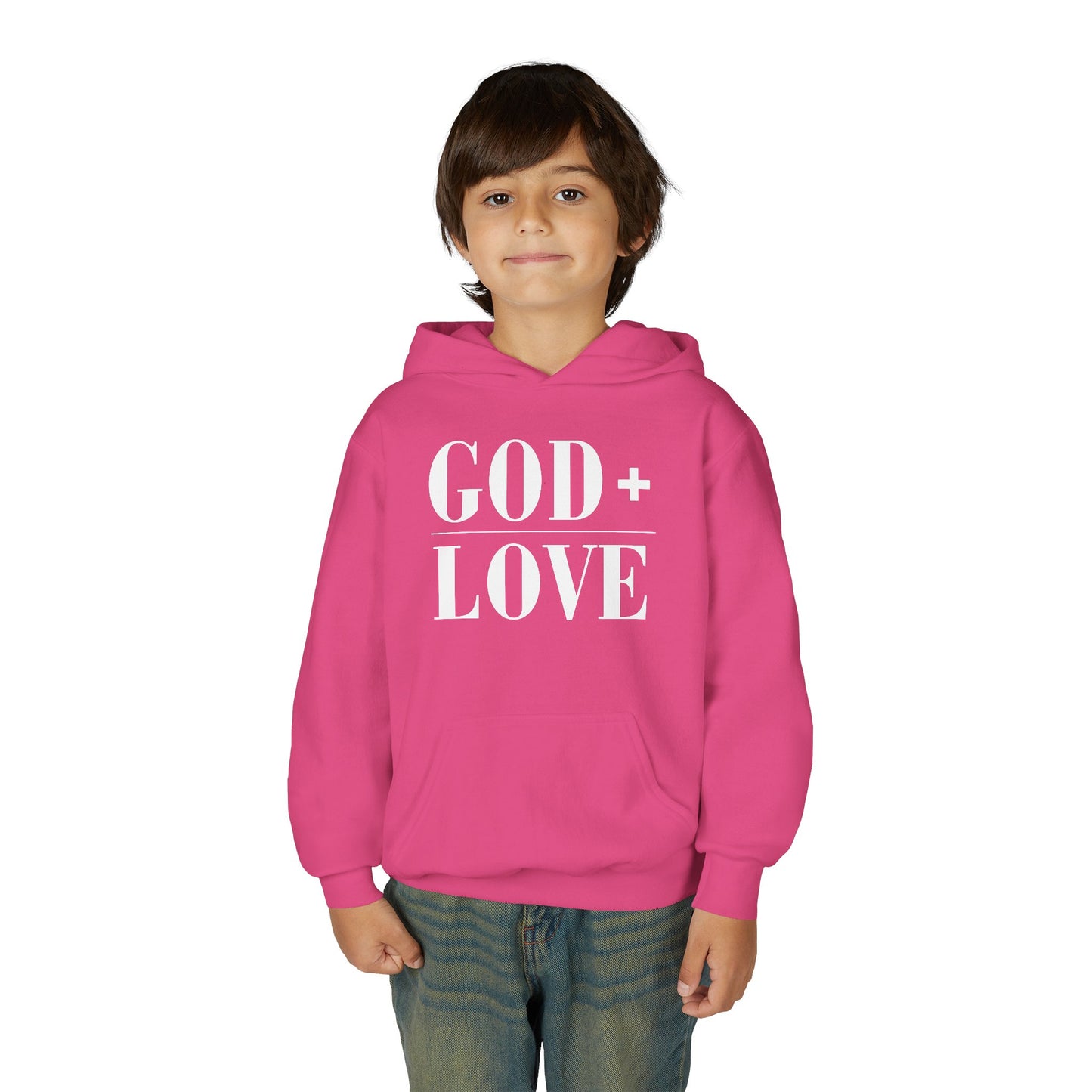 God + Love Statement Hoodie – Youth