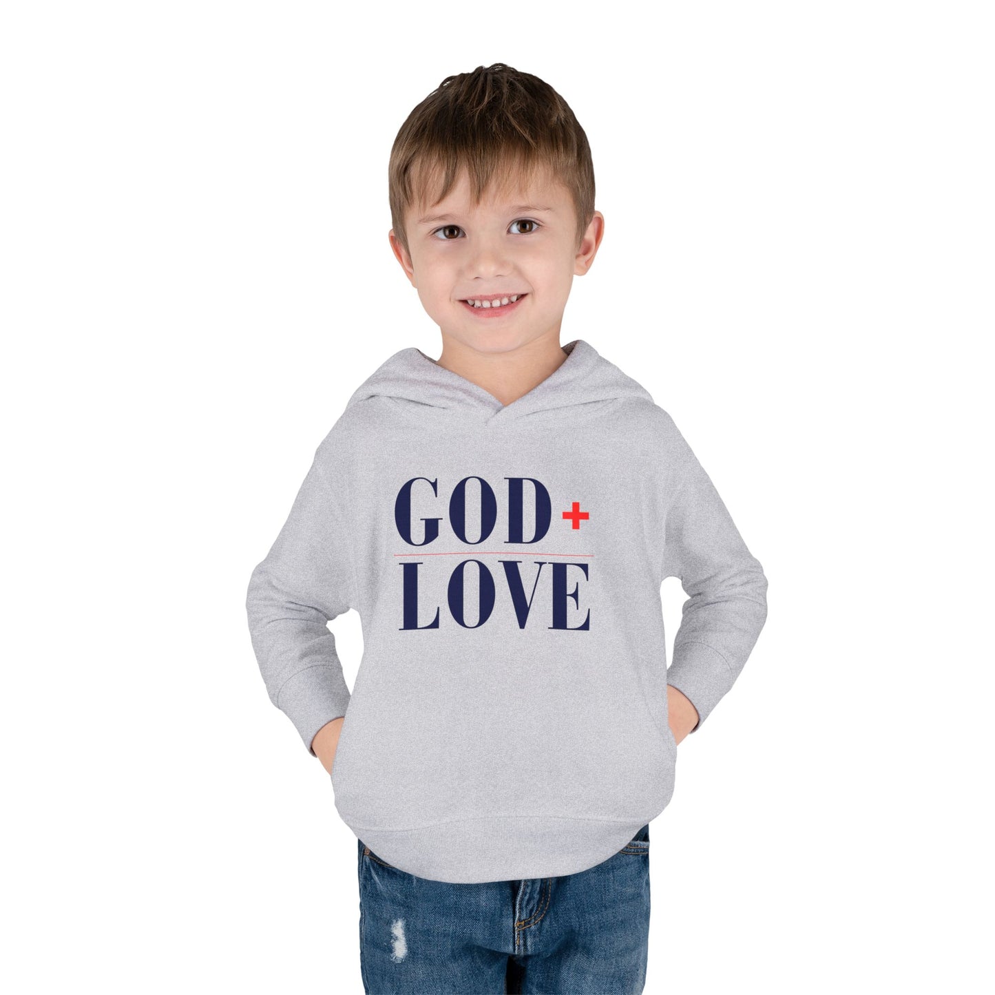 USA God Bless Love Statement Hoodie – Toddler
