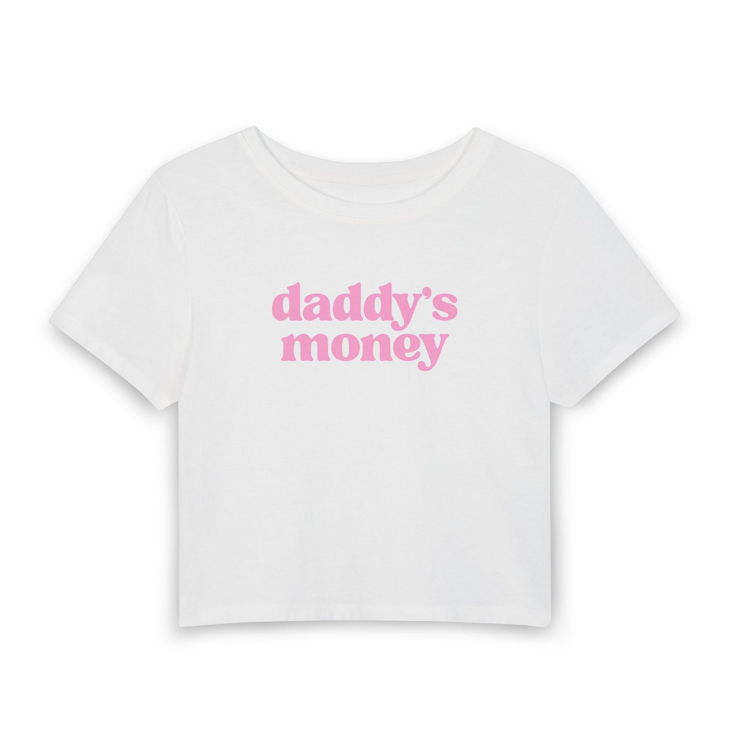 Daddy’s Money Baby Tee | Cute Coquette Graphic Crop Top