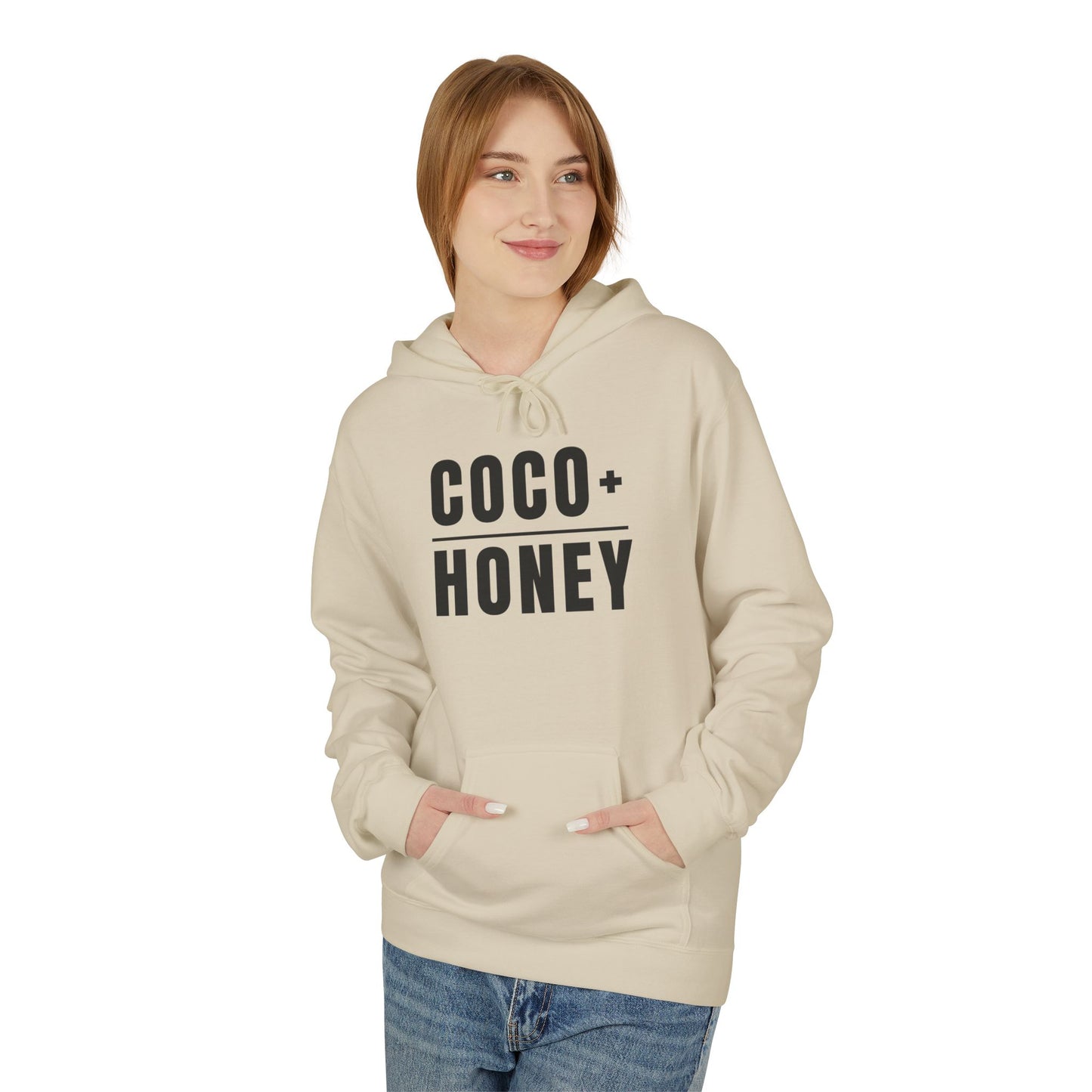 COCO + HONEY Signature Hoodie | Everyday It Girl Graphic Hoodie-Black