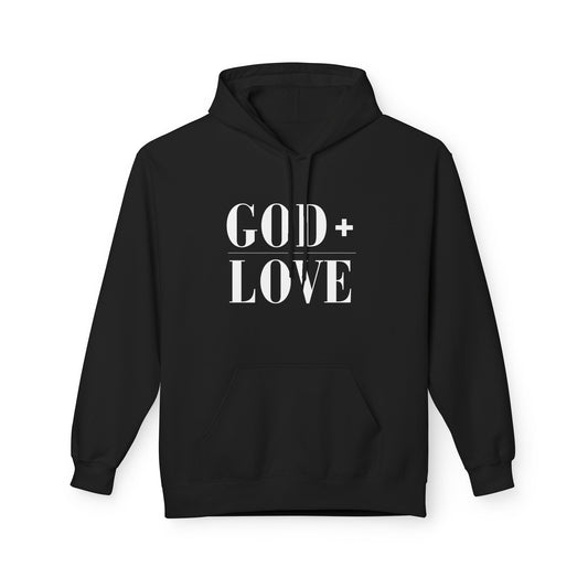 God + Love Statement Fleece Hoodie