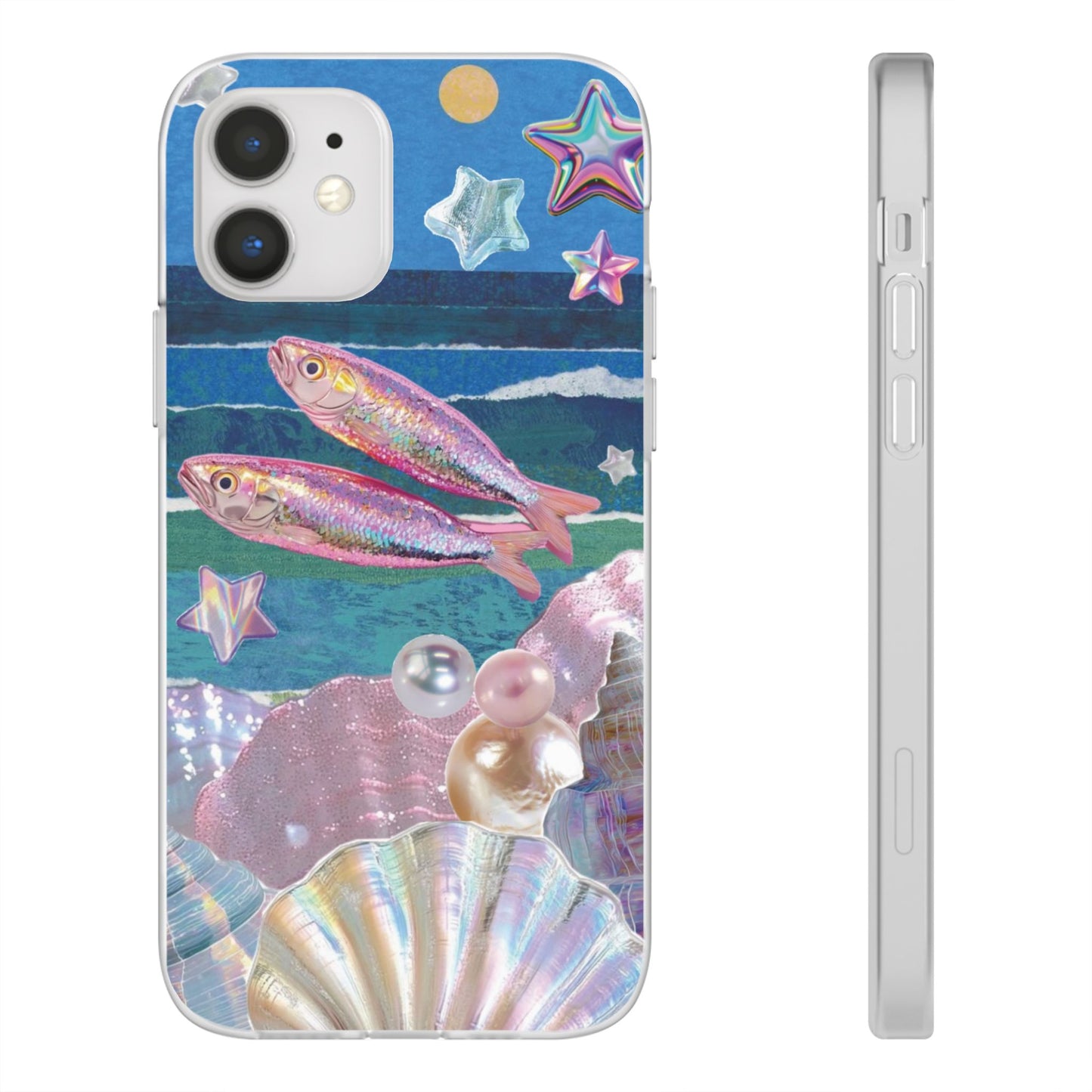 Iridescent Seashell Phone Case | Mermaidcore Ocean Aesthetic Case