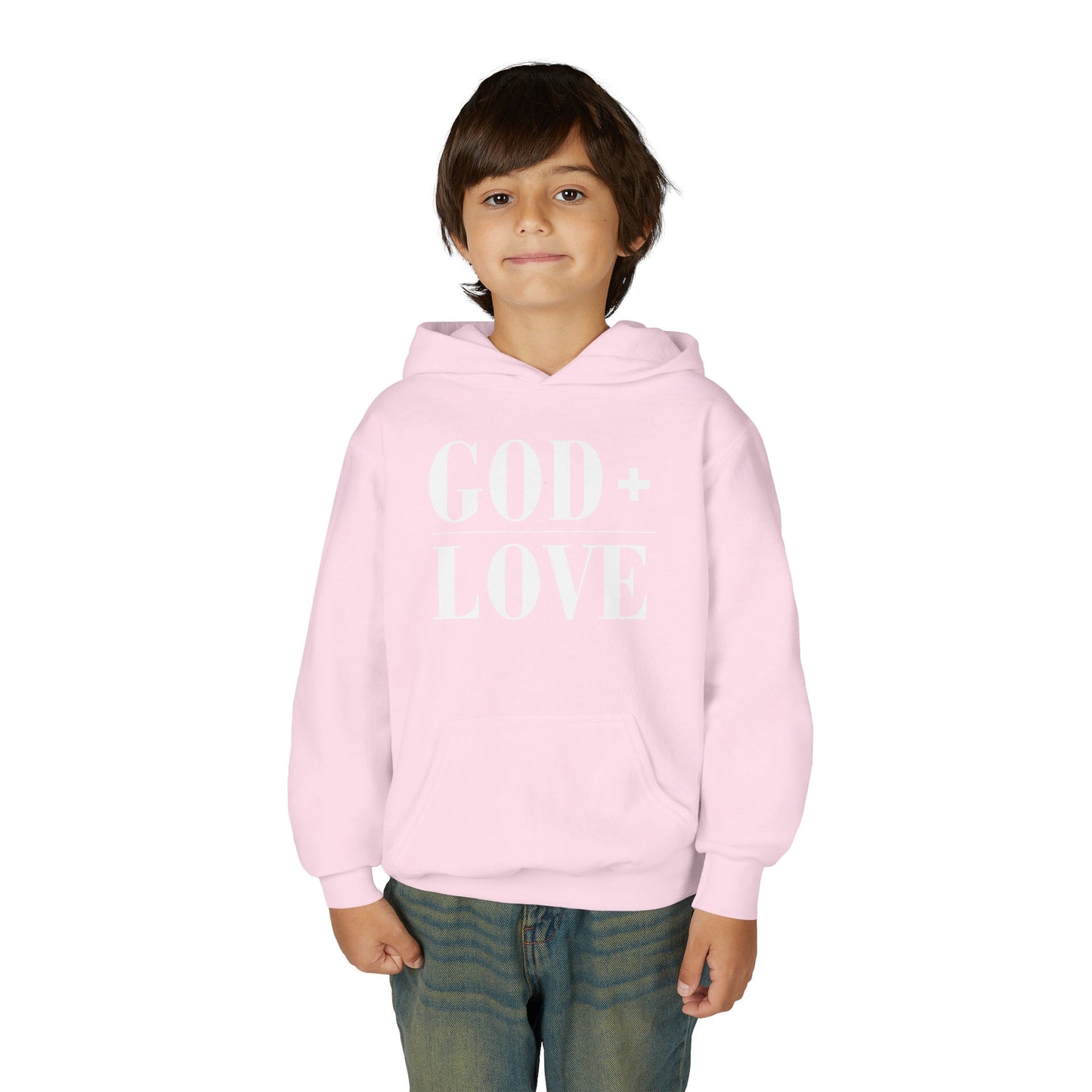 God + Love Statement Hoodie – Youth