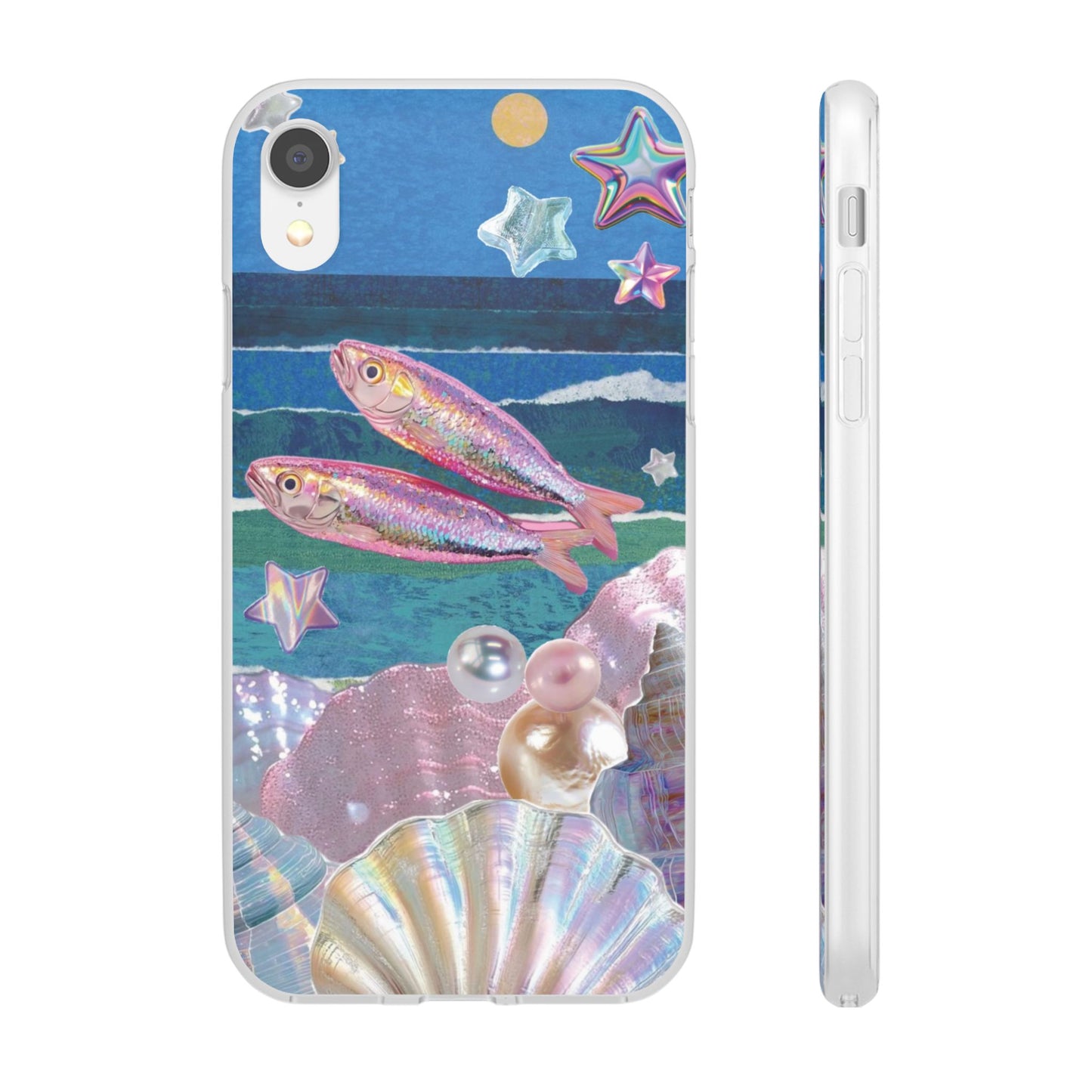 Iridescent Seashell Phone Case | Mermaidcore Ocean Aesthetic Case