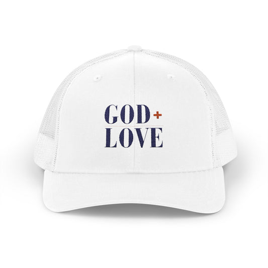 God + Love USA Trucker Hat | Faith + Freedom Snapback Cap
