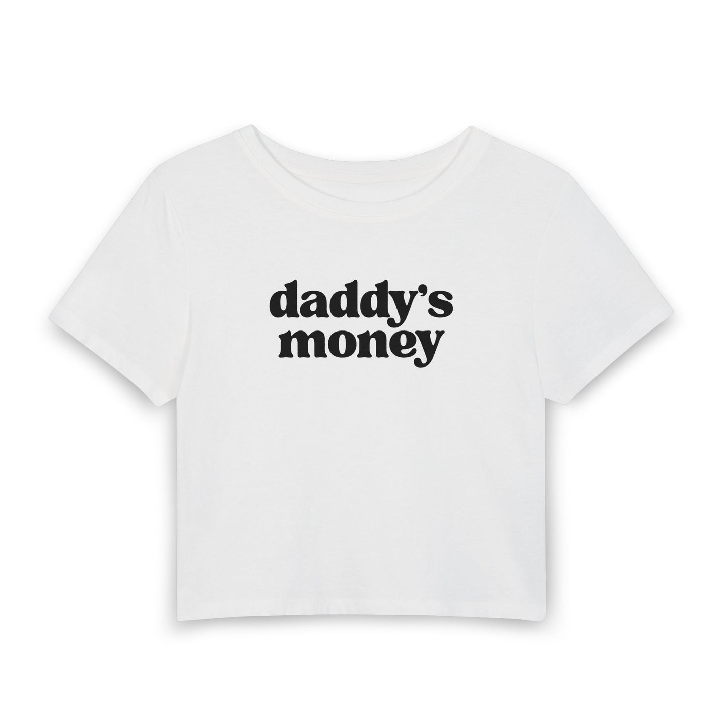 Daddy’s Money Baby Tee | Cute Coquette Graphic Crop Top
