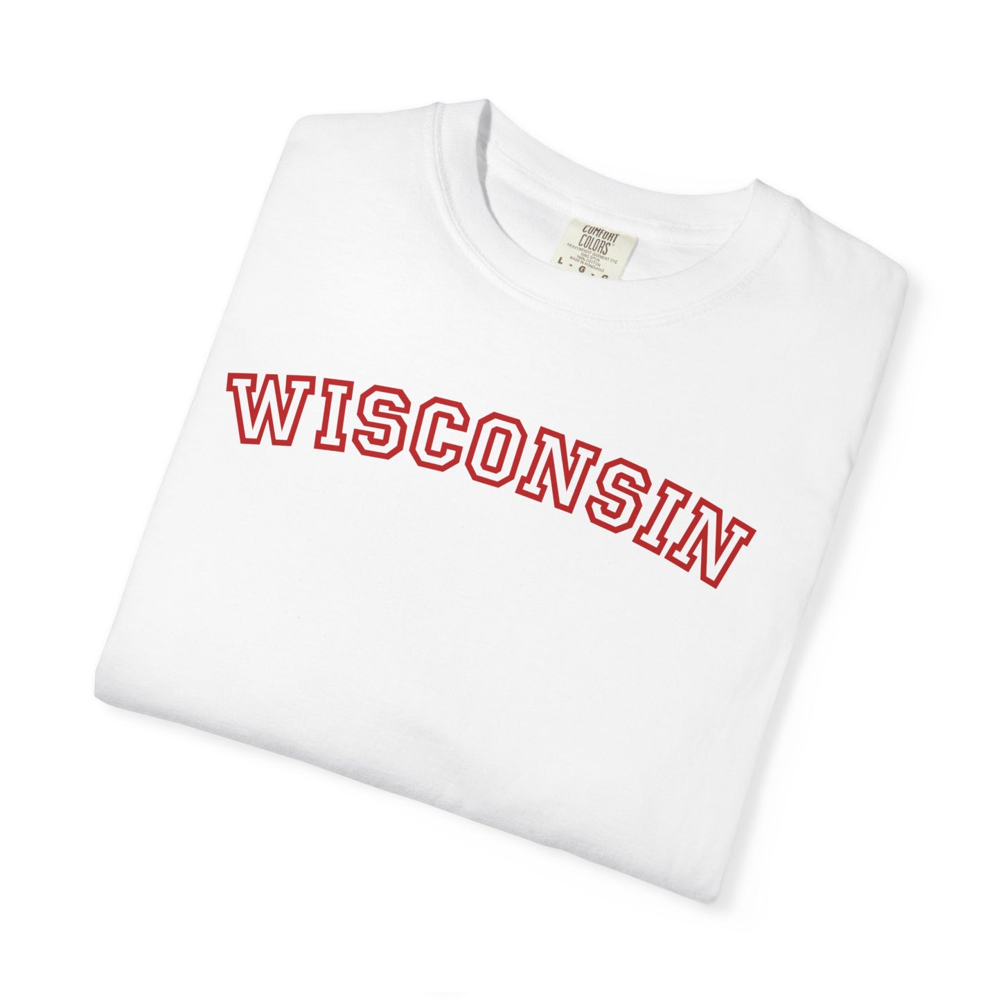 Wisconsin Varsity Graphic Tee | Retro Wisconsin Shirt | Midwest Aesthetic Tee | Trendy College Style Shirt