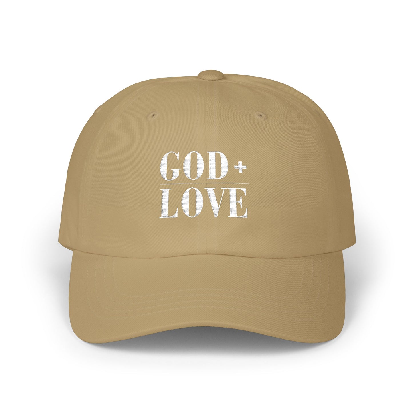 God + Love Statement Hat | Faith-Based Adjustable Dad Cap