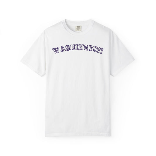 Washington Varsity Graphic Tee | Retro Washington Shirt | Trendy Pacific Northwest Tee | College Style State Shirt