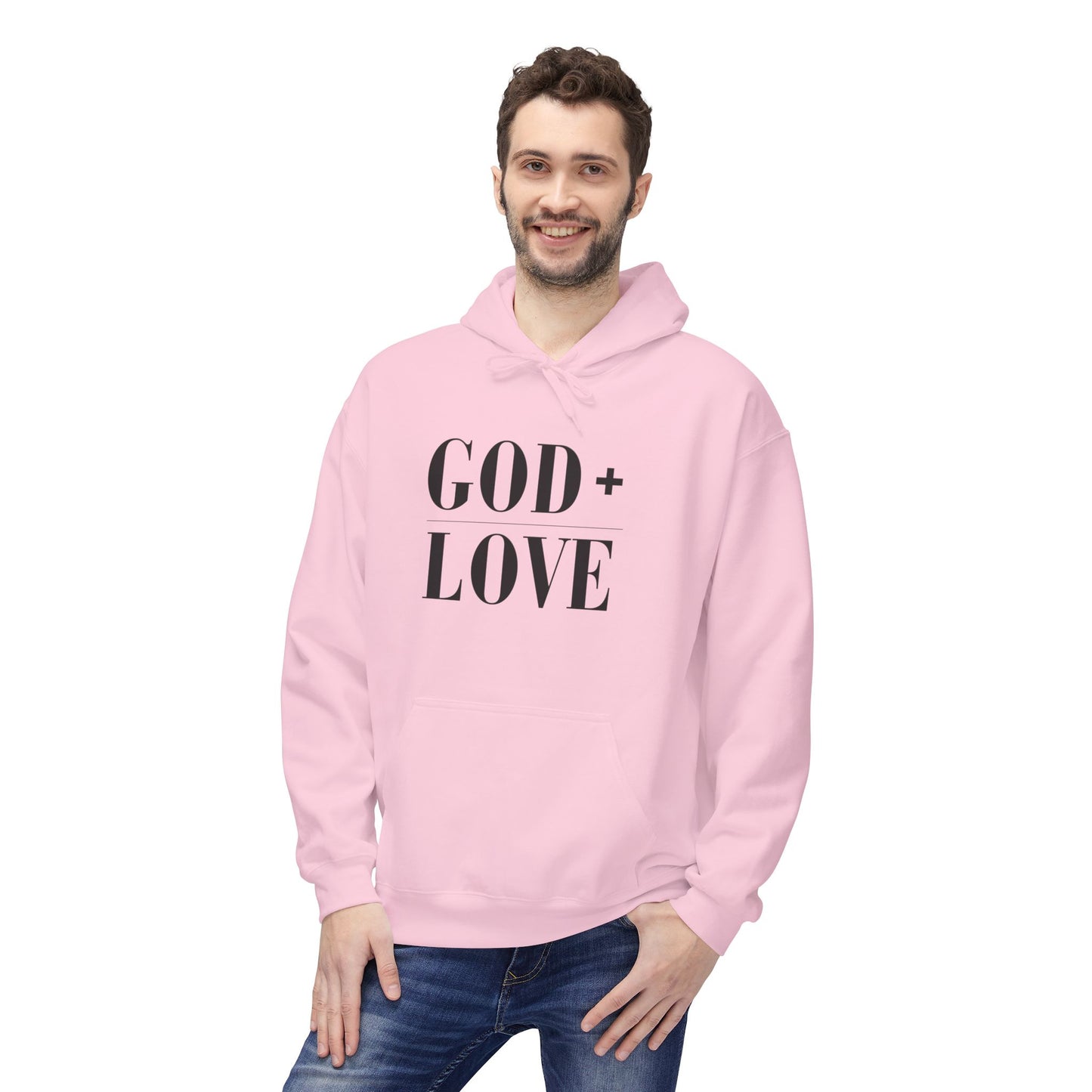 God + Love Statement Fleece Hoodie