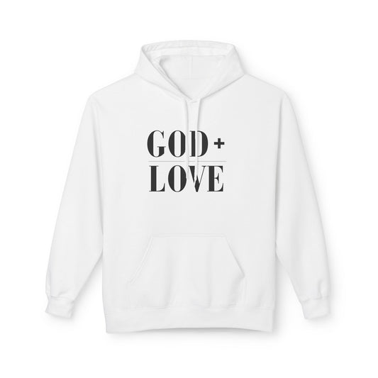 God + Love Statement Fleece Hoodie