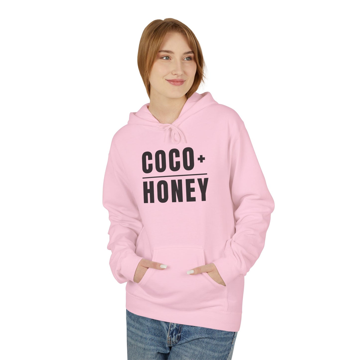 COCO + HONEY Signature Hoodie | Everyday It Girl Graphic Hoodie-Black