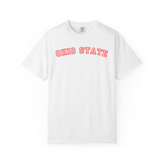 Ohio State Varsity Tee | Retro College Style Shirt | Trendy Game Day Graphic Tee | Ohio Football Aesthetic Shirt