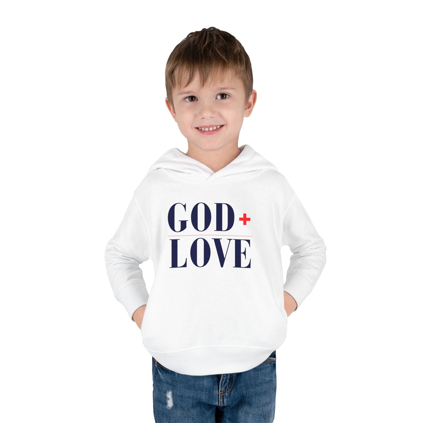 USA God Bless Love Statement Hoodie – Toddler