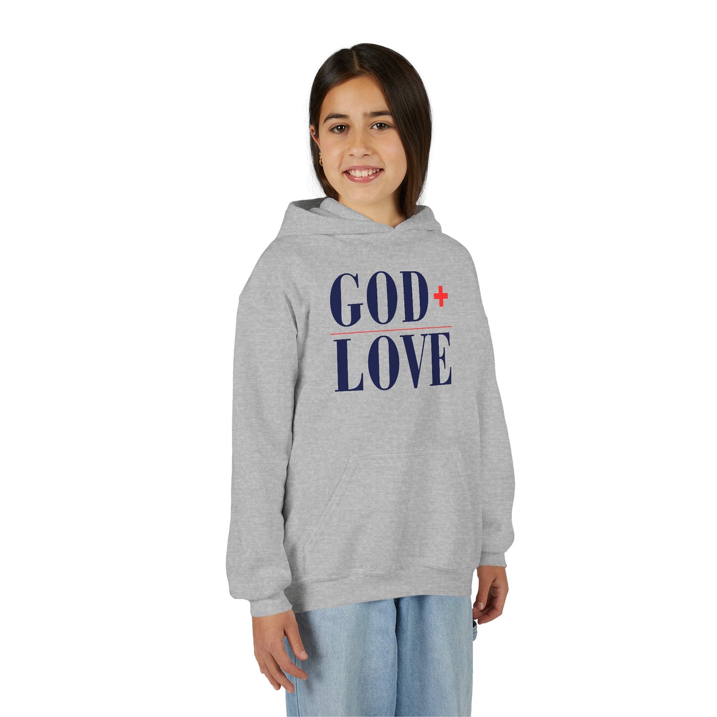 USA God Bless Love Statement Hoodie – YOUTH