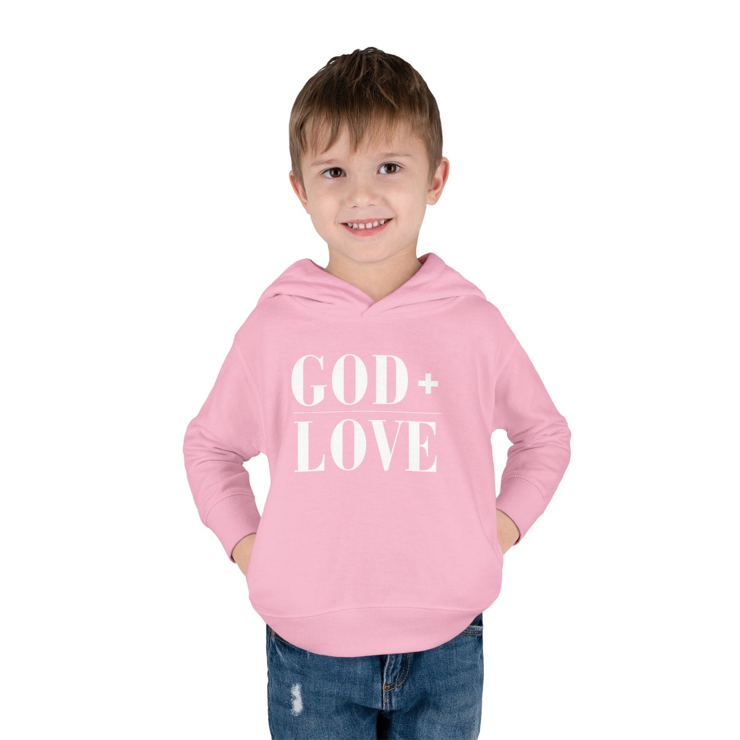 God + Love Statement Hoodie – Toddler