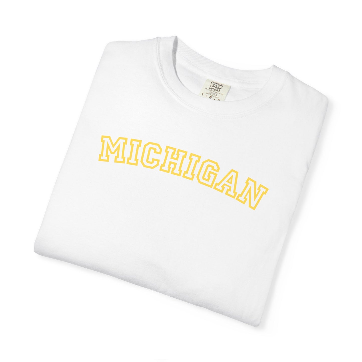 Michigan Varsity Graphic Tee | Retro Michigan Shirt | Midwest Aesthetic Tee | Trendy State Pride Shirt | College Style Tee
