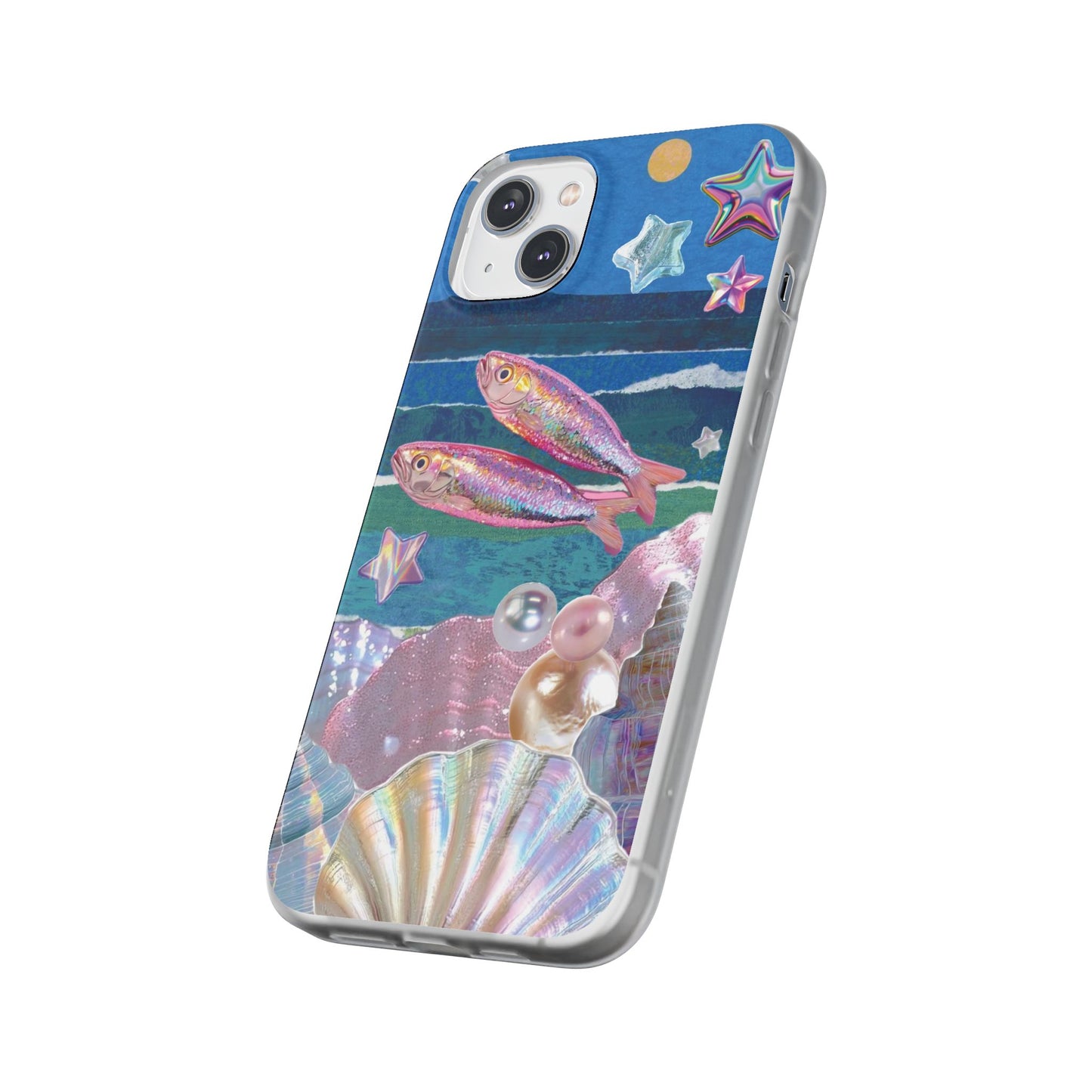 Iridescent Seashell Phone Case | Mermaidcore Ocean Aesthetic Case