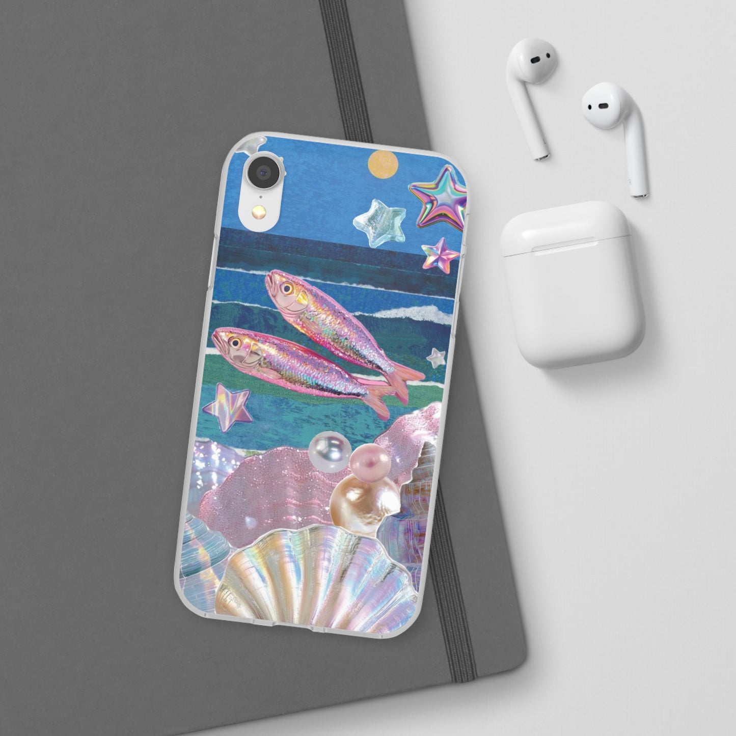 Iridescent Seashell Phone Case | Mermaidcore Ocean Aesthetic Case