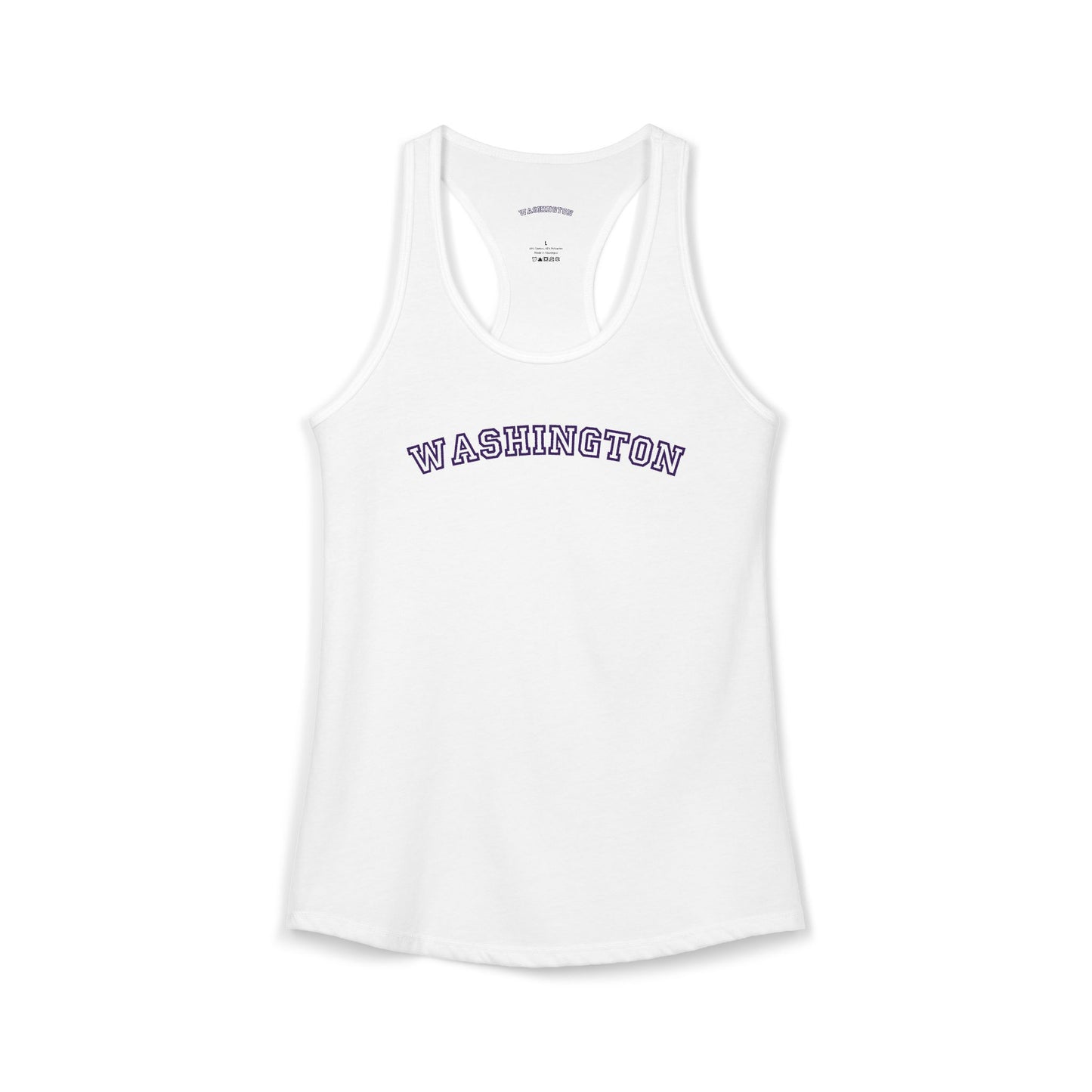 Washington Varsity Graphic Tank | Retro Washington Shirt | Trendy Pacific Northwest Tee | College Style State Shirt