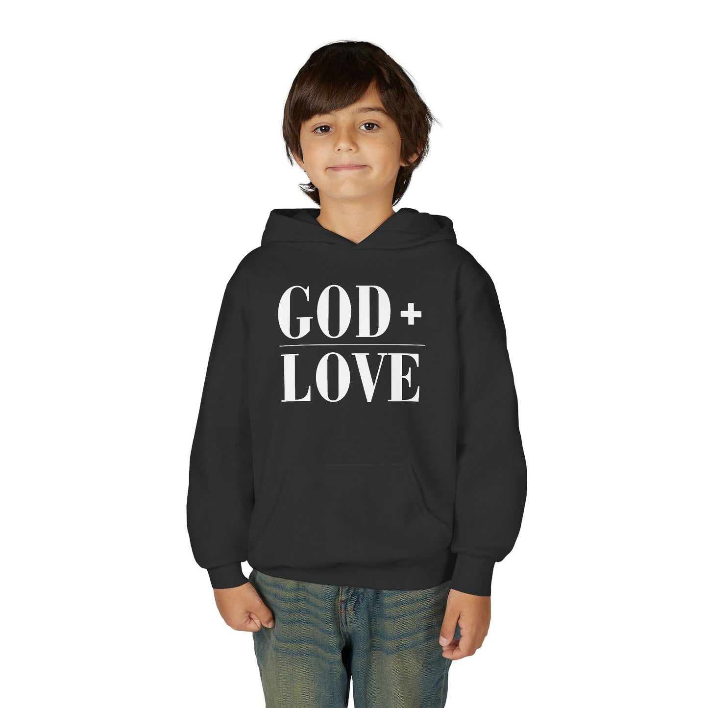 God + Love Statement Hoodie – Youth