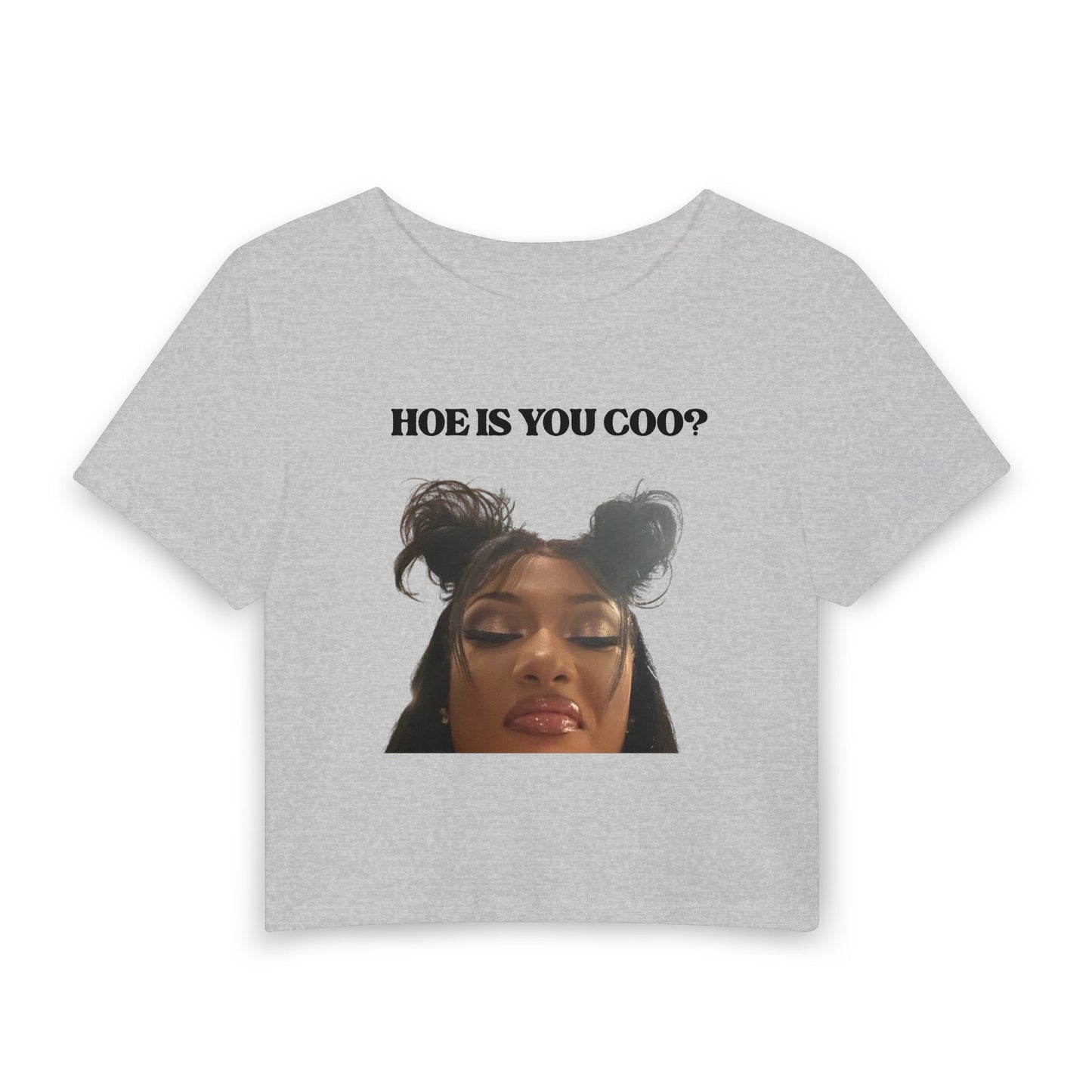 Hoe Is You Cool? Graphic Baby Tee | Viral Attitude Crop Tee