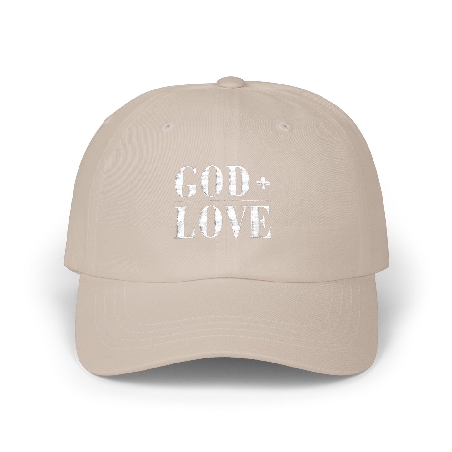 God + Love Statement Hat | Faith-Based Adjustable Dad Cap