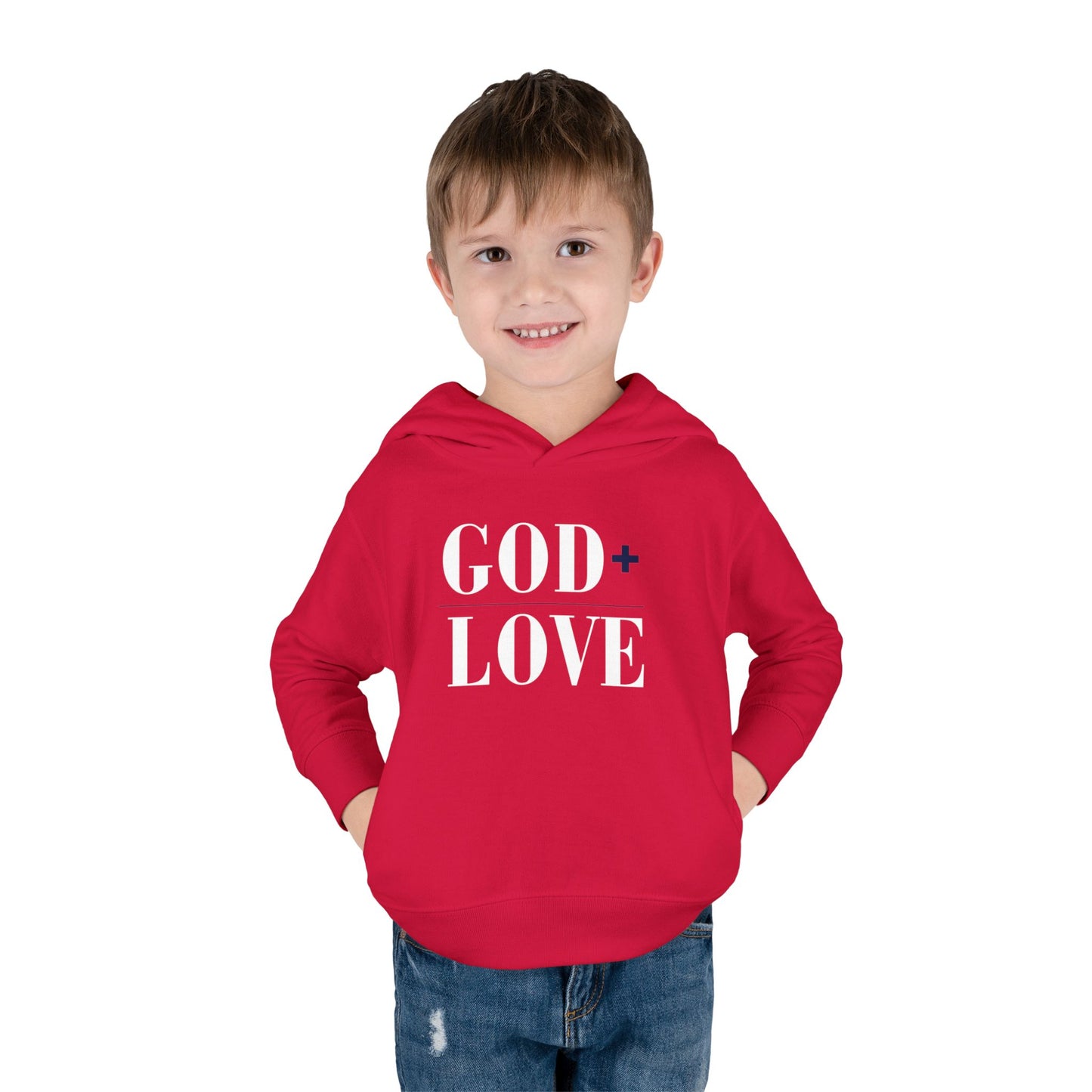 USA God Bless Love Statement Hoodie – Toddler