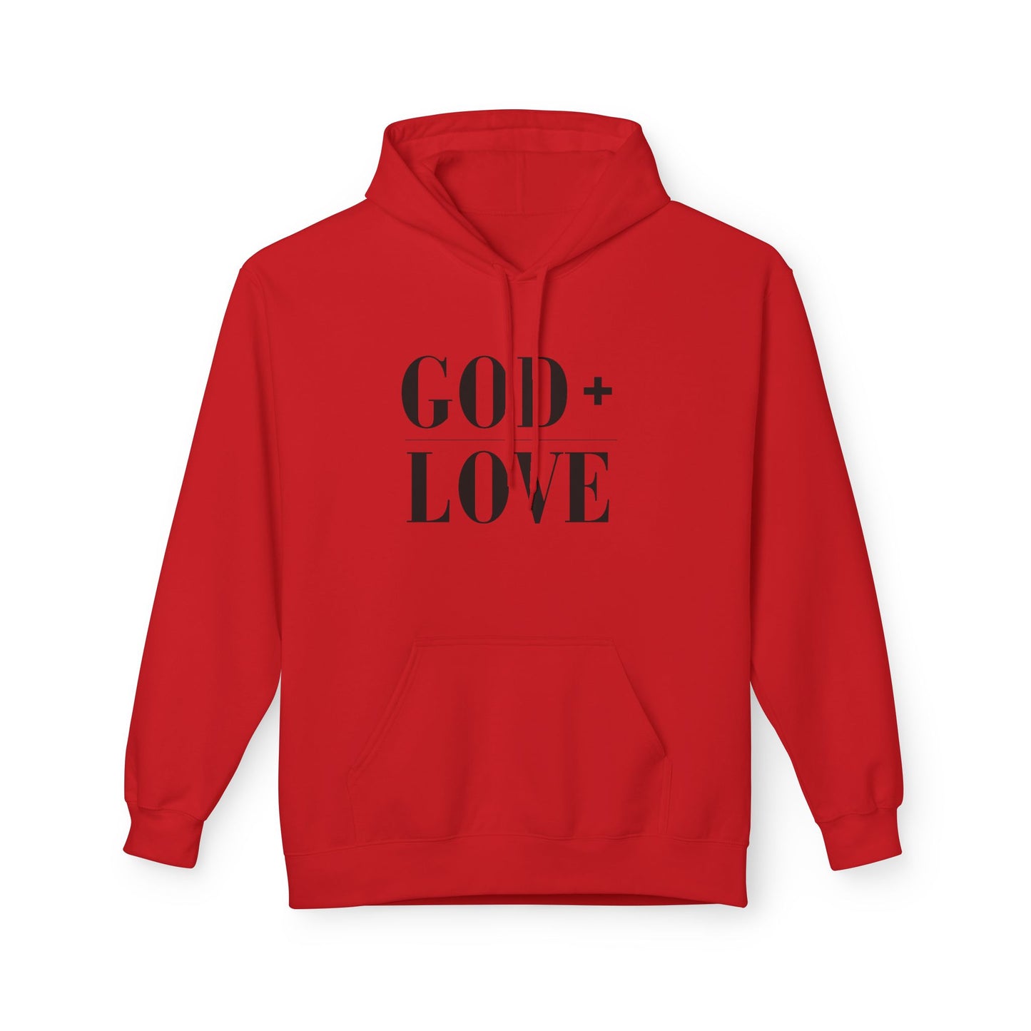 God + Love Statement Fleece Hoodie