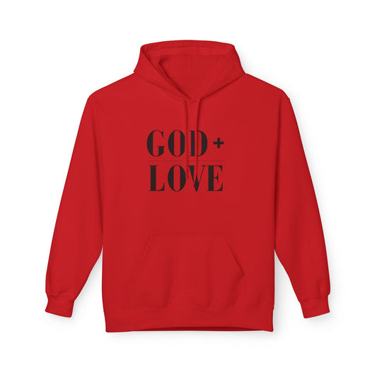 God + Love Statement Fleece Hoodie