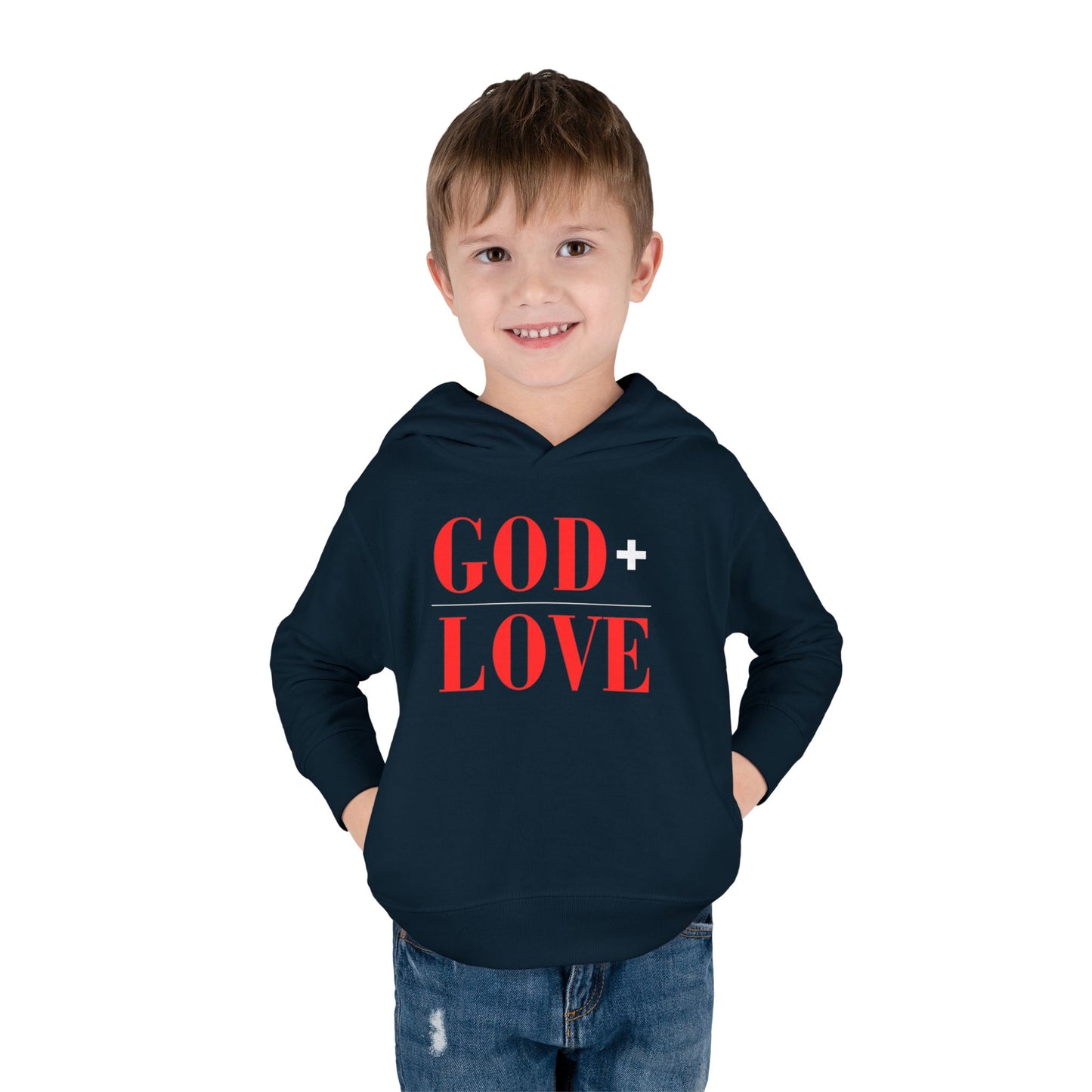 USA God Bless Love Statement Hoodie – Toddler